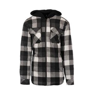 Burnside® Quilted Hooded Flannel Jacket