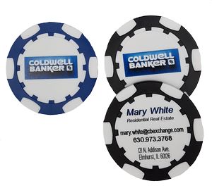 Business Card Poker Chip