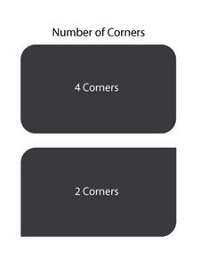 Business Card with Matte Dull Finish Round Corners (2"x3.5")