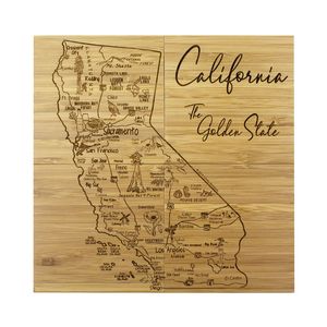 California Puzzle Coaster Set