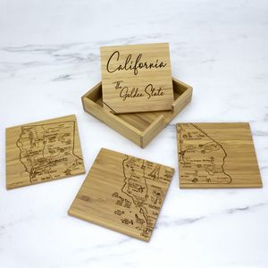 California Puzzle Coaster Set