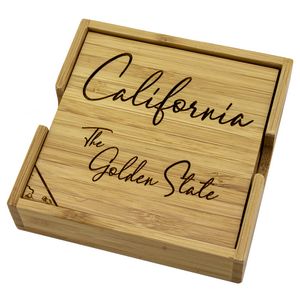 California Puzzle Coaster Set