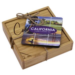 California Puzzle Coaster Set