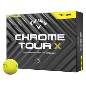 Callaway Chrome Tour X Logo Golf Balls - 1 Dozen/2 Pole