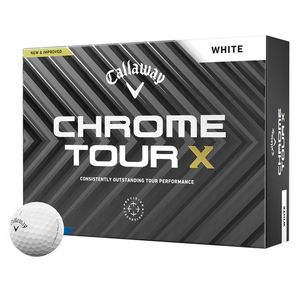 Callaway Chrome Tour X Logo Golf Balls - 1 Dozen/2 Pole