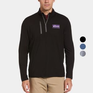 CallawayÂ® Wind & Water Resistant UPF 50+ Men's Quarter-Zip Pullover with Custom Logo