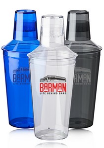 Camden 17 oz. Plastic Cocktail Shaker Bottles
