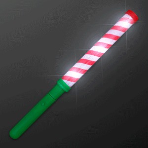 Candy Cane Lights Baton Stick - BLANK
