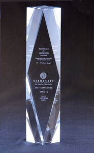Capri Crystal Corporate Award 8"