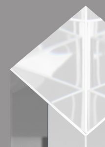 Capri Crystal Diamond Pillar Award 7"