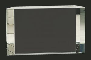 Capri Facet Block Crystal Award 7"x4.25" Large