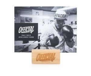 Cedar Wood Card Holder/Stand