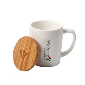Ceramic Mug with Bamboo Lid