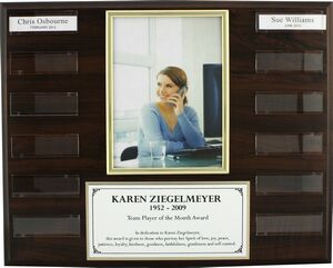 Channel Perpetual Award Plaque