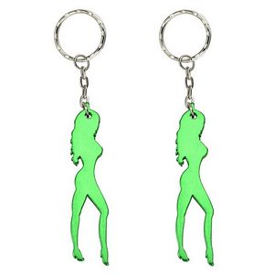 Charm Woman Bottle Opener Keychain