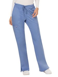 Cherokee - Workwear Revolution - Mid Rise Moderate Flare Drawstring Pant