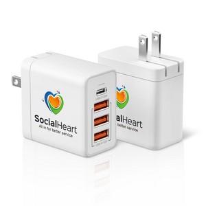 CirtekÂ® 4-Port 35W Fast Charging Wall Charger
