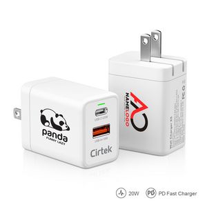 CirtekÂ® Foldable 20W PD Fast Charger
