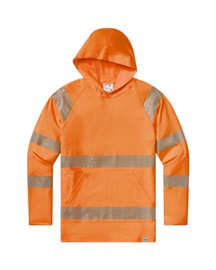 Class 3 UPF50 Orange Hooded T-Shirt