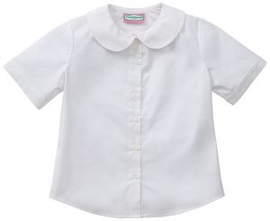 Classroom Uniforms - Girls' Preschool Short Sleeve Peter Pan Blouse