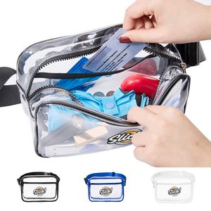 Clear PVC Belt Bag With 2 Pockets