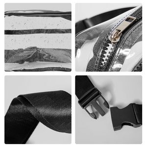 Clear PVC Belt Bag With 2 Pockets