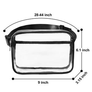 Clear PVC Belt Bag With 2 Pockets