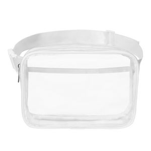 Clear PVC Belt Bag With 2 Pockets