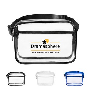 Clear PVC Belt Bag With 2 Pockets