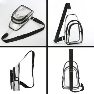 Clear PVC Crossbody Sling Bag Backpack