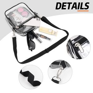 Clear PVC Crossbody Stadium Bag