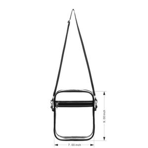 Clear PVC Crossbody Stadium Bag