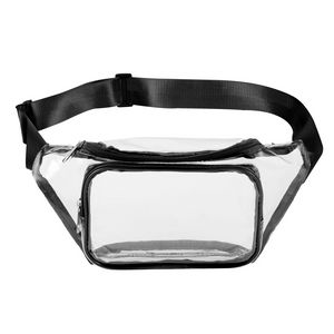 Clear PVC Fanny Pack W/ Two Pockets
