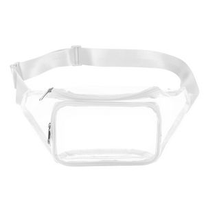 Clear PVC Fanny Pack W/ Two Pockets