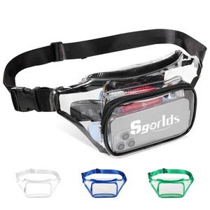 Clear PVC Fanny Pack W/ Two Pockets