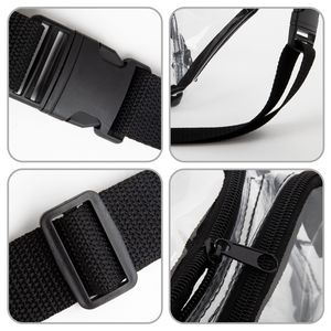 Clear PVC Fanny Pack W/ Two Zippered Pockets