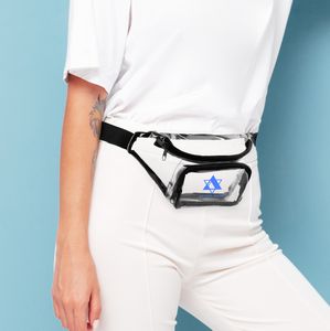 Clear PVC Fanny Pack W/ Two Zippered Pockets
