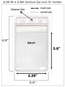 Clear Vinyl Badge Holders