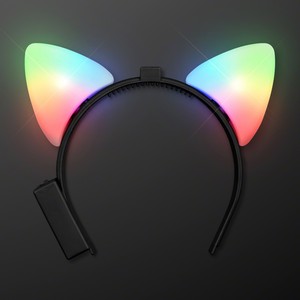 Color Change LED Cat Ears Headband - PRINTED