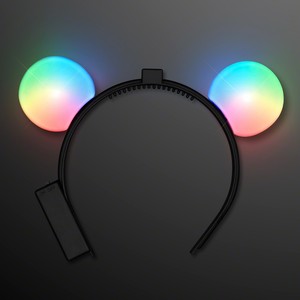Color Change LED Mouse Ears Headband - PRINTED