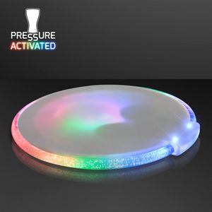 Color Change LED Round Drink Coasters - PRINTED