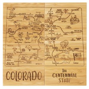 Colorado Puzzle Coaster Set