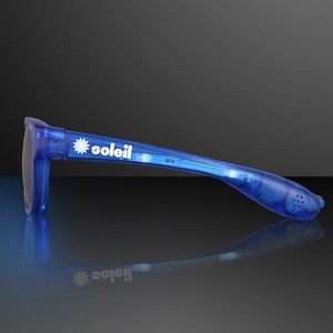 Cool Shades Blue LED Sunglasses - PRINTED