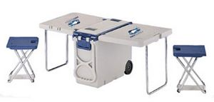 Cooler with Table and Chairs