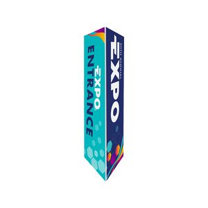 Corrugated Triangle Display Sign
