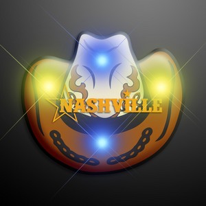 Cowboy Hat Flashing Pin - PRINTED