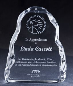 Crystal Iceberg Award Vertical
