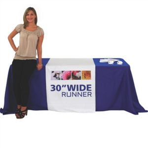 Custom 30" Wide Dye Sublimated Satin Table Runner