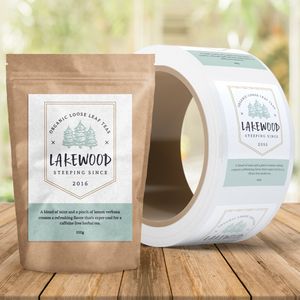 Custom Eco-Safe Paper Roll Labels (1"x1")