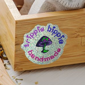 Custom Glitter Stickers (4"x4")